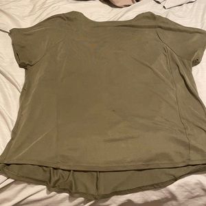 Olive green athletic T-shirt